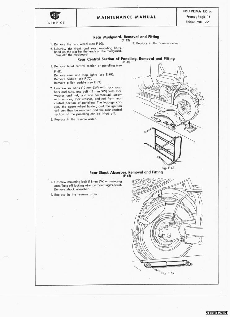 NSU Manual Page repair scooter