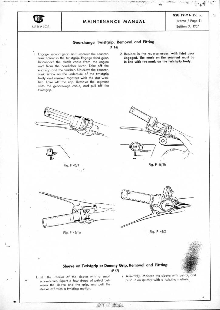 NSU Manual Page scooter manual