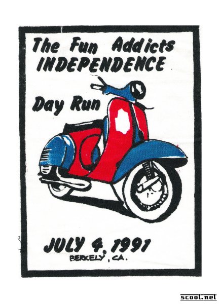 Fun Addicts Independence Day Run Scooter Patch