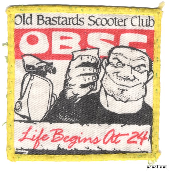 Old Bastards Scooter Club Scooter Patch