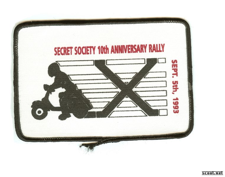 Secret Society Rally Scooter Patch
