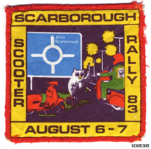 Scarborough Scooter Rally Scooter Patch