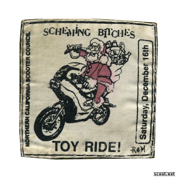 Scheming Bitches Toy Ride Scooter Patch