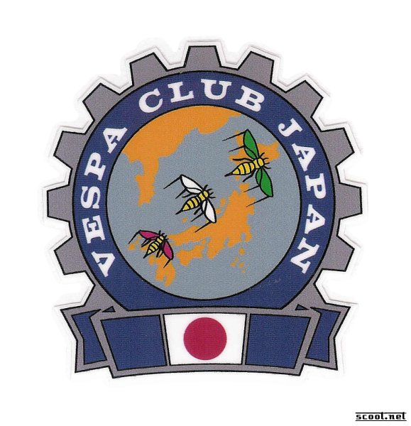 Vespa Club Japan Scooter Patch