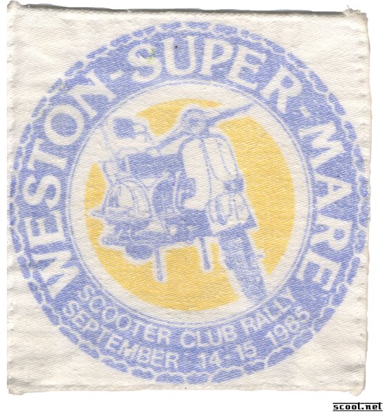 Weston-Super-Mare Rally Scooter Patch