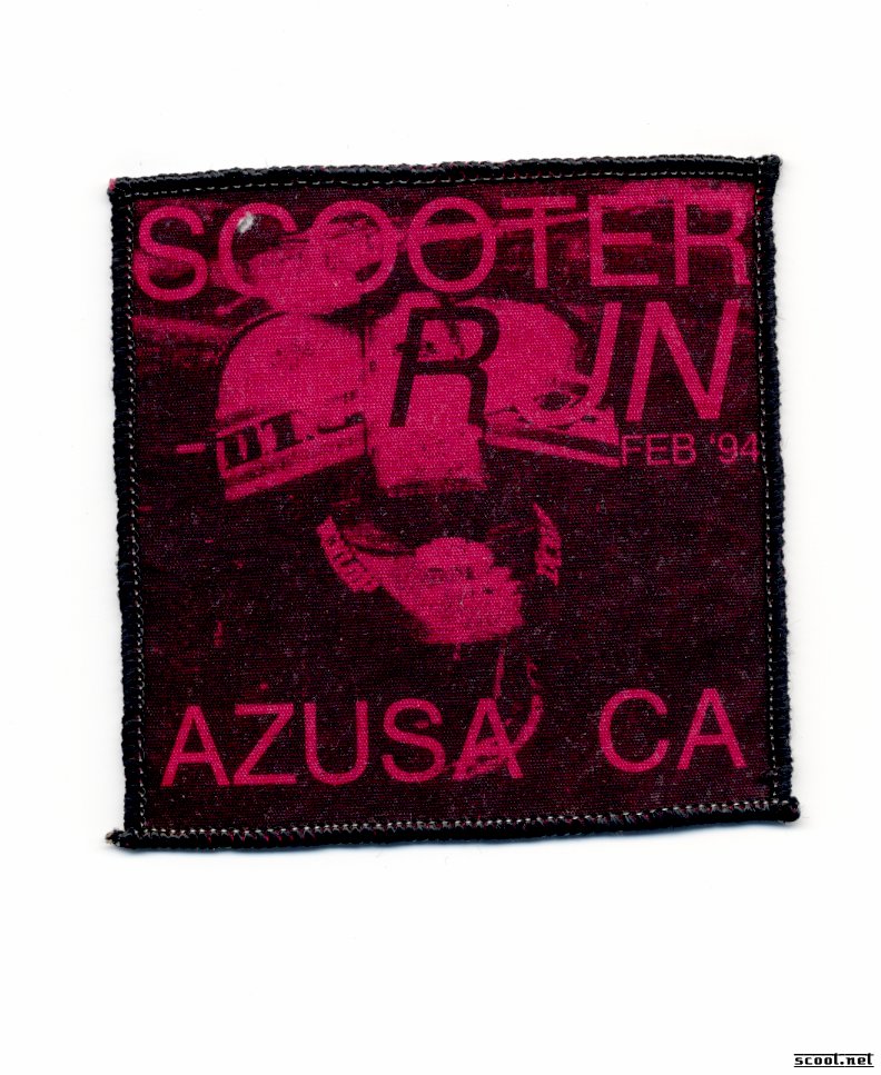 AZUSA CA Scooter Run Scooter Patch