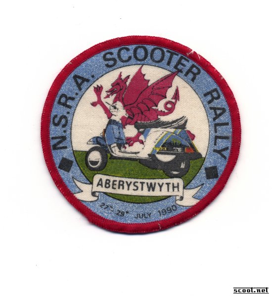 N.S.R.A. Scooter Rally Aberystwyth Scooter Patch