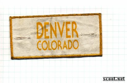 Denver Colorado Scooter Patch