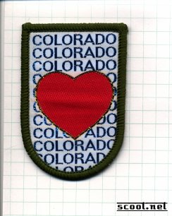 Colorado Heart Scooter Patch