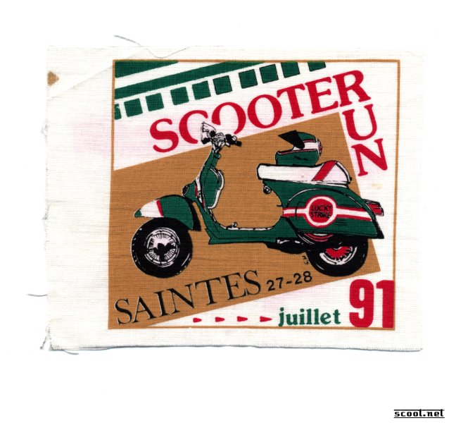 Saintes Scooter Run Scooter Patch
