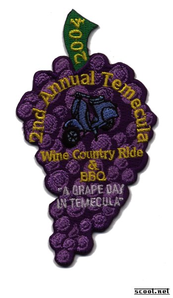 Wine Country Ride Scooter Patch