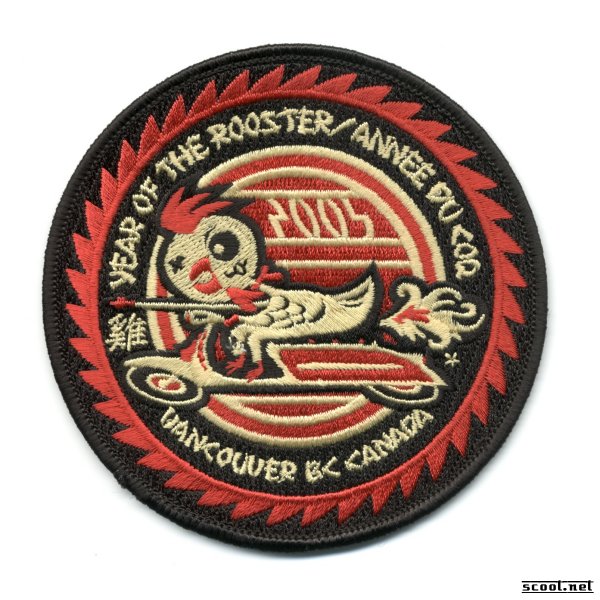 Year of the Cock Scooter Patch